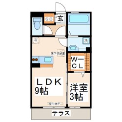 パレス丹波　参番館の物件間取画像